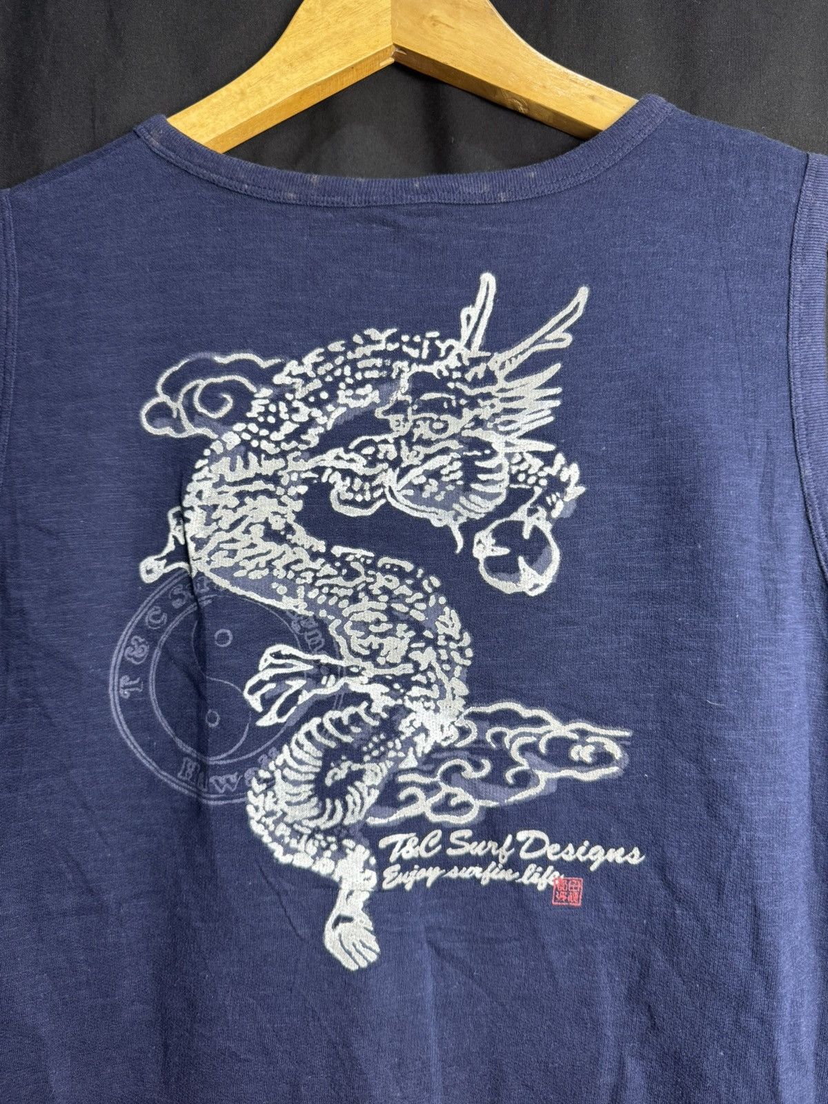 Japanese Brand × Vintage Japanesw Tanktop Dragon T&C Ifsix Lgb Styled Size US M / EU 48-50 / 2 - 3 Thumbnail