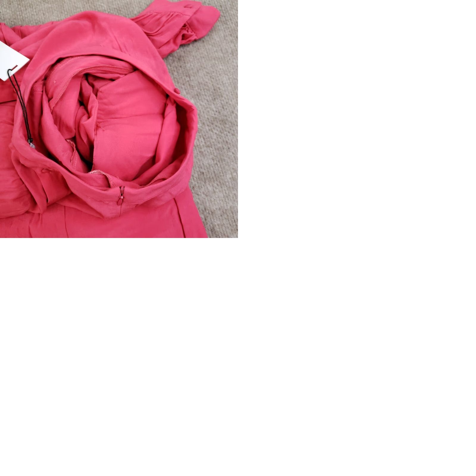 Iro IRO Shift Dress Womens Size 38 Pink Long Sleeve Lined Pockets Faux Wrap Size M / US 6-8 / IT 42-44 - 10 Thumbnail