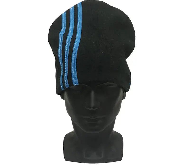 Adidas × Vintage Adidas Stripe Design Beanie Hat Size ONE SIZE - 1 Thumbnail