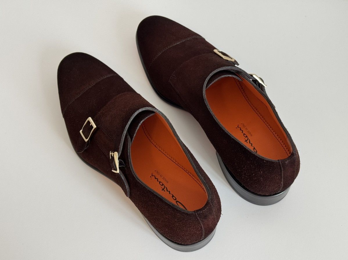 Santoni Santoni Mens Double Buckle Monk Strap Size US 9.5 / EU 42-43 - 5 Thumbnail