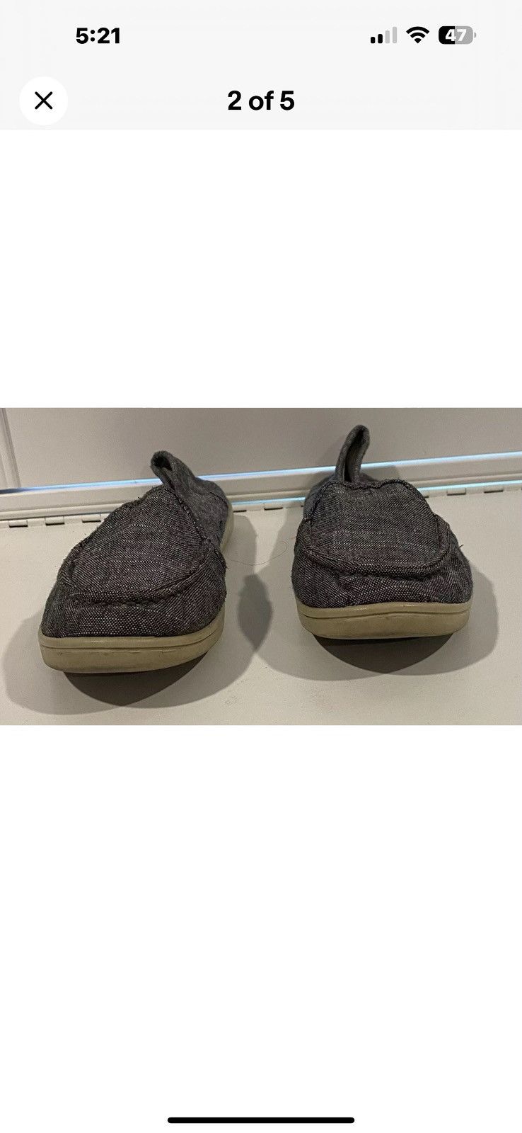 Other Black & White Tweed Look Slip On Flat Shoes Size US 6.5 / IT 36.5 - 2 Thumbnail