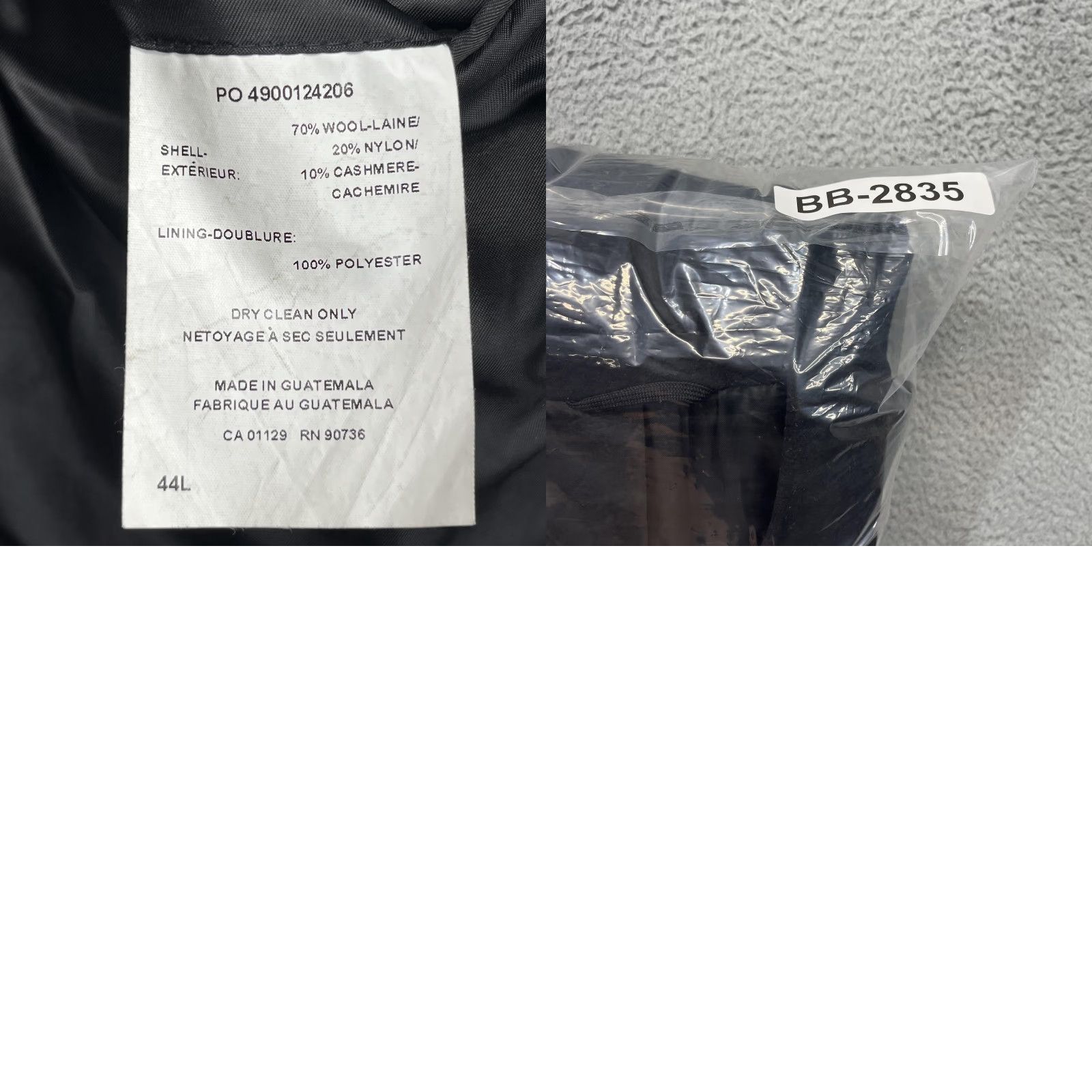 Ralph Lauren Lauren Ralph Lauren Coat Mens 44L Black Wool Cashmere Blend Overcoat Lined Size US S / EU 44-46 / 1 - 11 Thumbnail