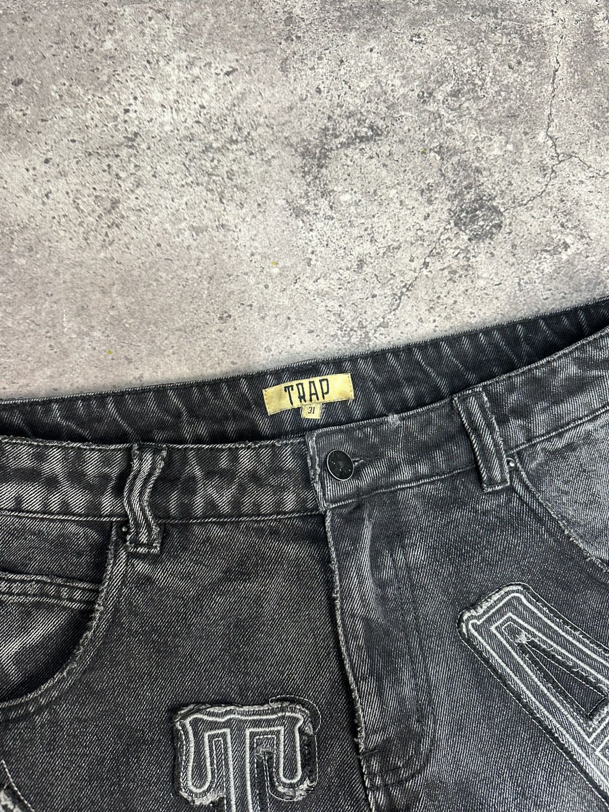Vintage Vintage Trap Denim Jeans Chrome Hearts Style Big Logo Size US 31 - 10 Thumbnail