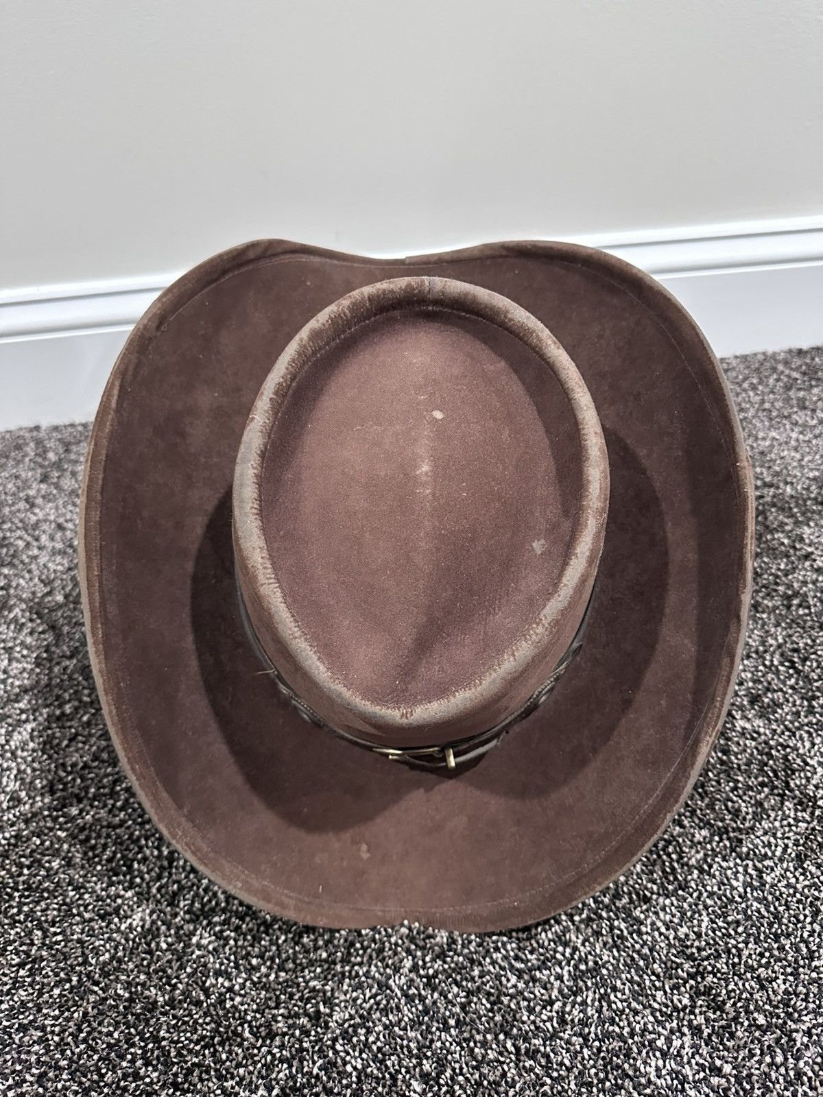 Bailey Hats × Cowboy Equipment × Vintage Vintage Bailey Brown Suede Cowboy Wild West Hat Size ONE SIZE - 7 Thumbnail