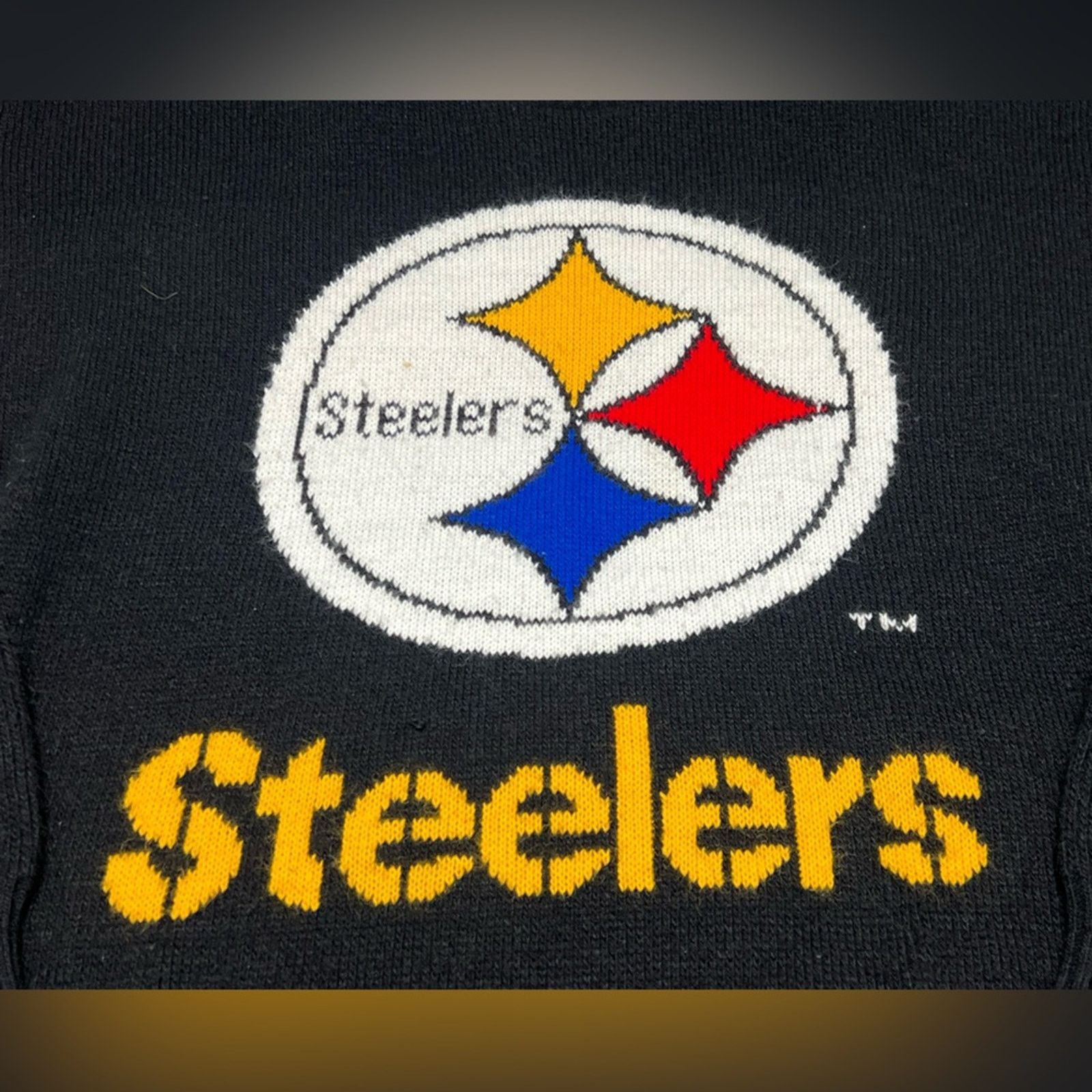 Vintage Vintage Pittsburgh Steelers Sweater Knit Barrel Acrylic USA Size US L / EU 52-54 / 3 - 4 Thumbnail