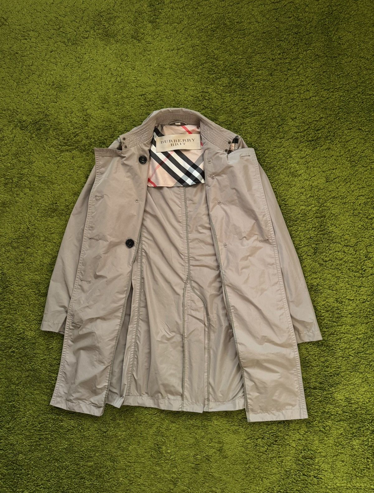 Burberry Burberry Brit nylon belted trench coat Size M / US 6-8 / IT 42-44 - 2 Thumbnail
