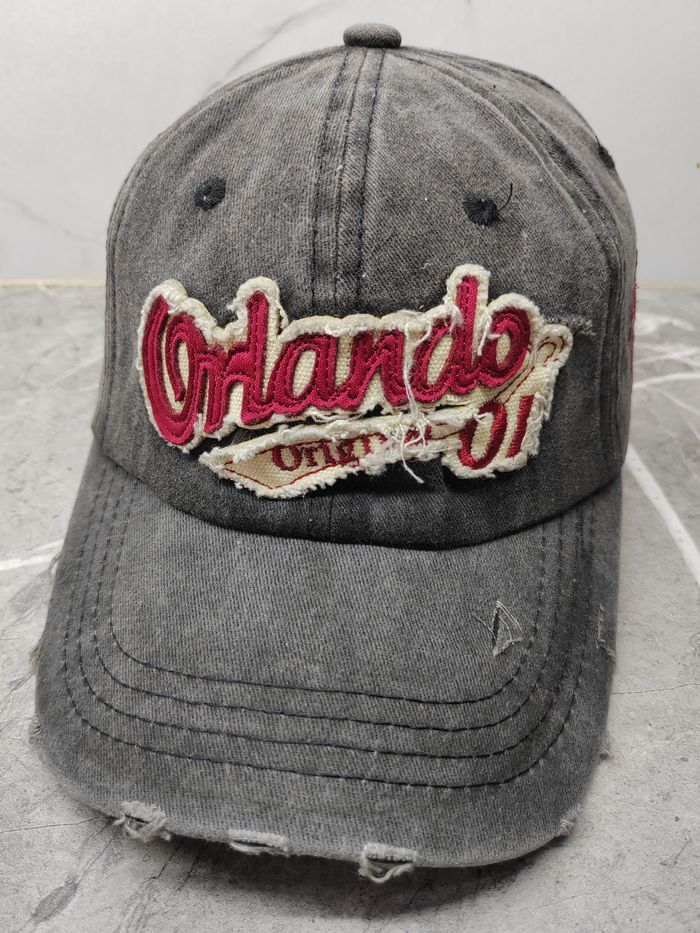Vintage Vintage Orlando Distressed Style Cap Hat Size ONE SIZE - 1 Thumbnail