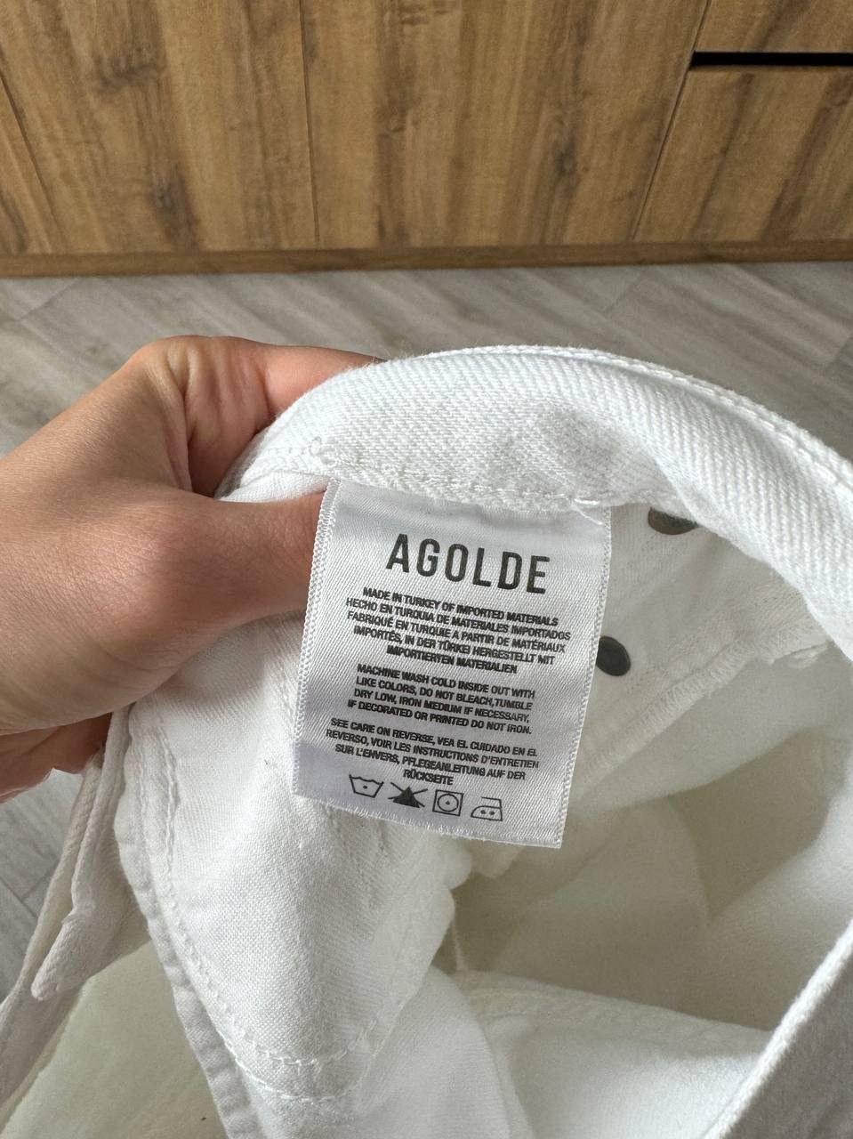 Agolde AGOLDE Mia Mid-Rise Straight White Jeans Size 27" / US 4 / IT 40 - 6 Thumbnail