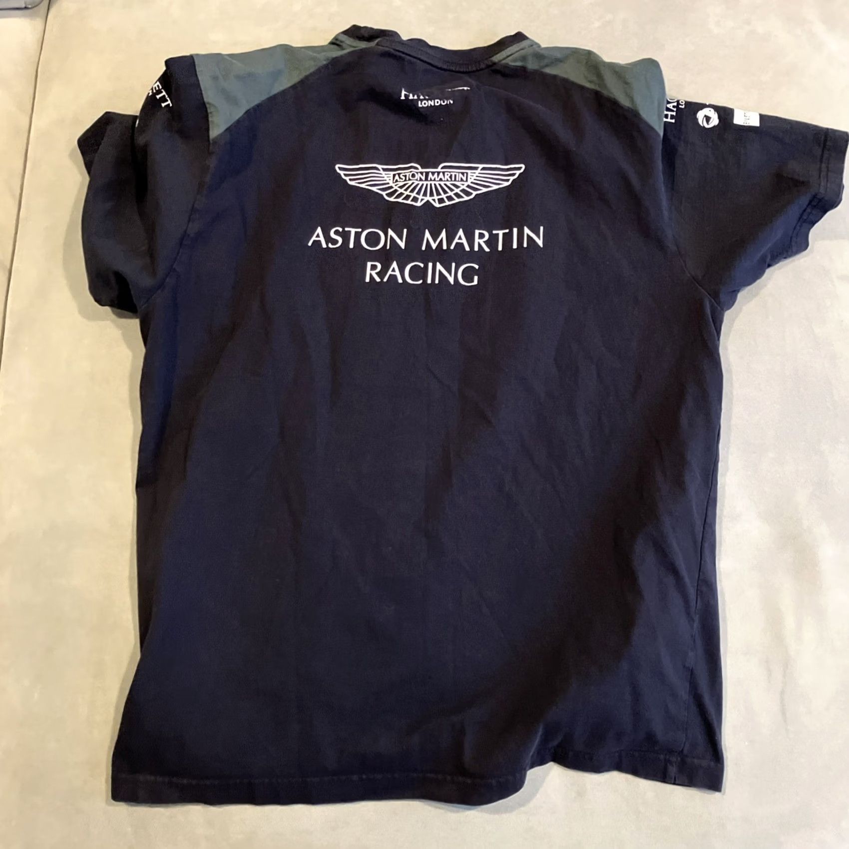 Vintage OFFICIAL - Aston Martin Racing - Double Sided T Shirt - Large - Black - Cotton - Short Sleeve - Crew Neck - Logo, Graphic, Brands - Men Size US L / EU 52-54 / 3 - 5 Thumbnail