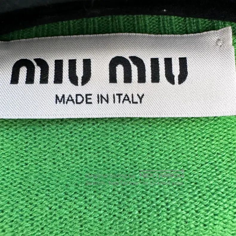 Miu Miu Miu Miu 42 Green embroidered logo knit cardigan Size L / US 10 / IT 46 - 4 Thumbnail