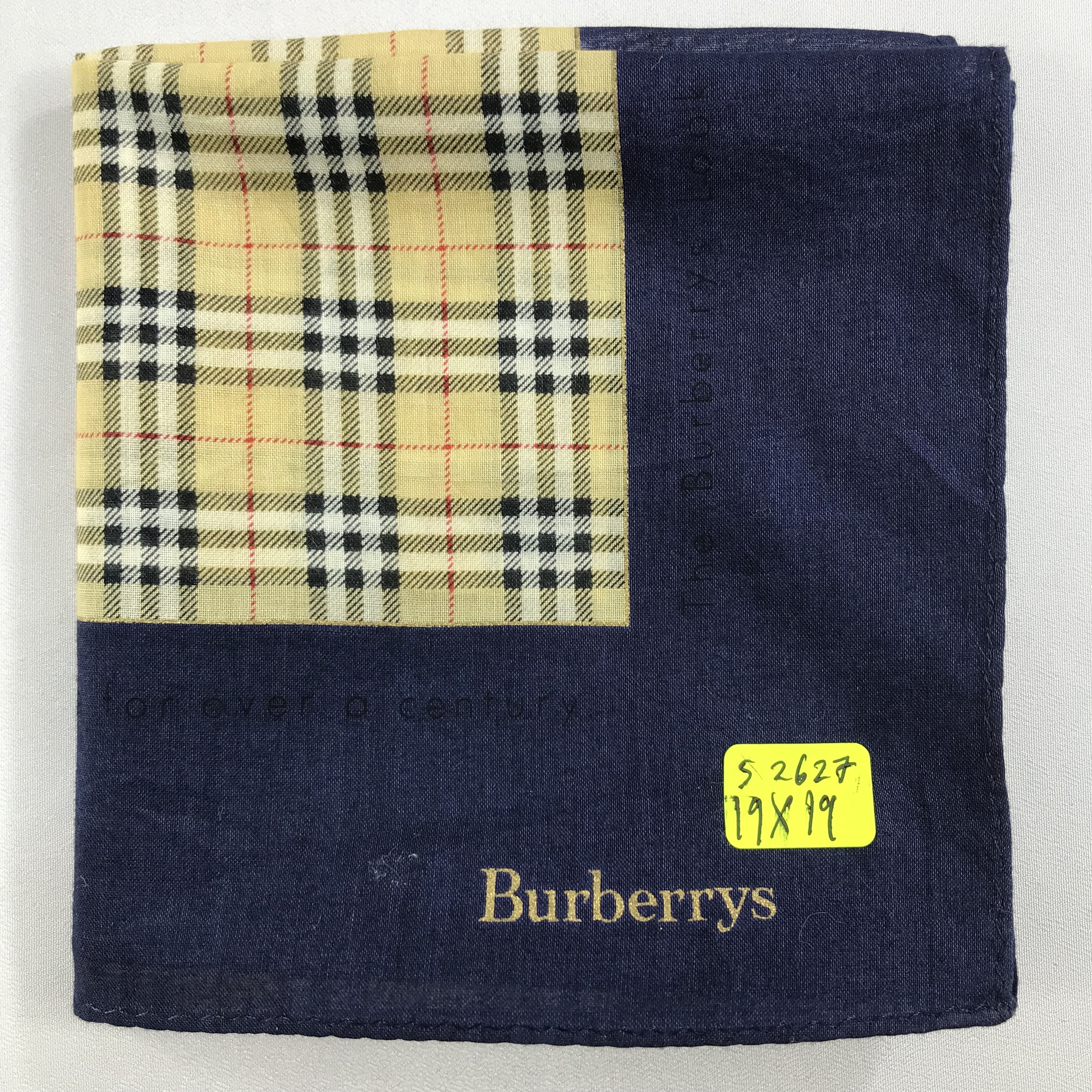 Burberry × Vintage Burberry Bandana / Handkerchief / Neckerchief - S2627 Size ONE SIZE - 5 Thumbnail