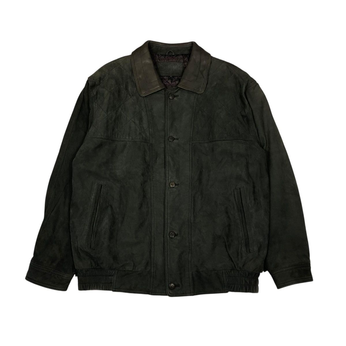 Japanese Brand 🔥VINTAGE GENUINE LEATHER JACKET STRATH ISSEY MIYAKE Size US L / EU 52-54 / 3 - 2 Thumbnail