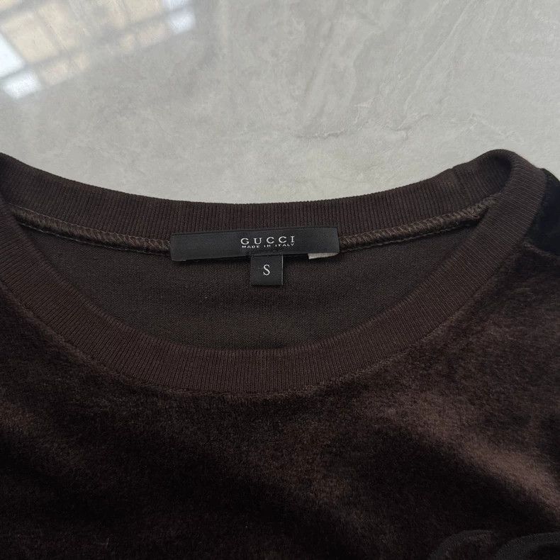 Gucci Gucci Velvet fashion sweatshirt Size S / US 4 / IT 40 - 3 Thumbnail