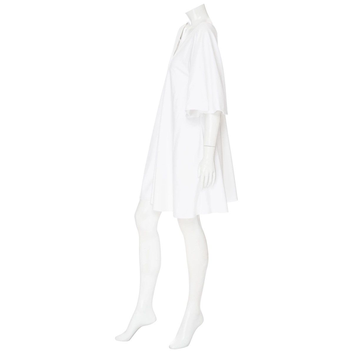 The Row The Row Lianne White V-Neck Tent Dress 2018 Size S / US 4 / IT 40 - 2 Thumbnail