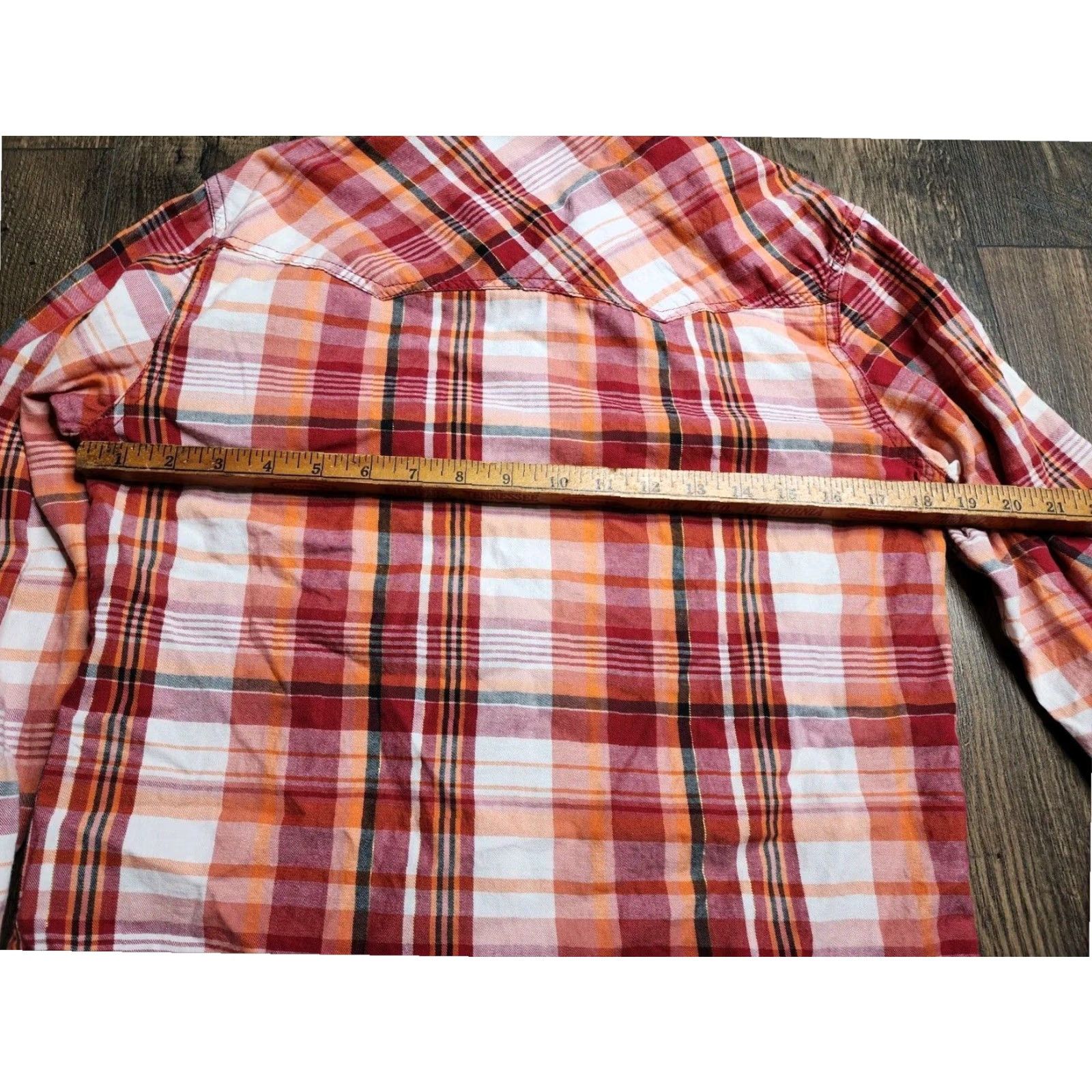 Levi's Levis Mens Regular Fit Red Plaid Long Sleeve Button Up Western Shirt Size US S / EU 44-46 / 1 - 3 Thumbnail