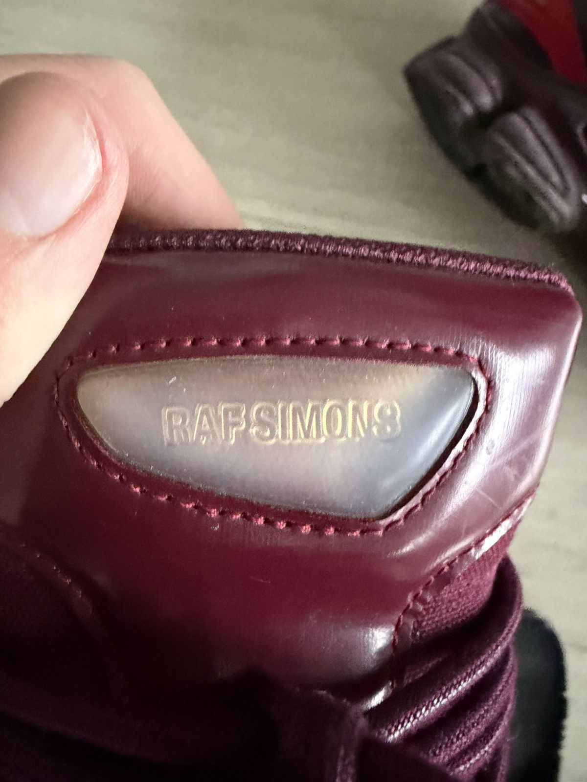 Adidas × Raf Simons Raf simons ozweego 3 burgundy Size US 9 / EU 42 - 6 Thumbnail