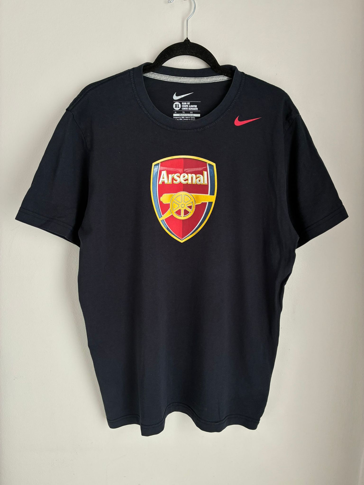 Nike Nike football tee logo Arsenal London 00s Jersey soccer Size US XL / EU 56 / 4 - 1 Thumbnail