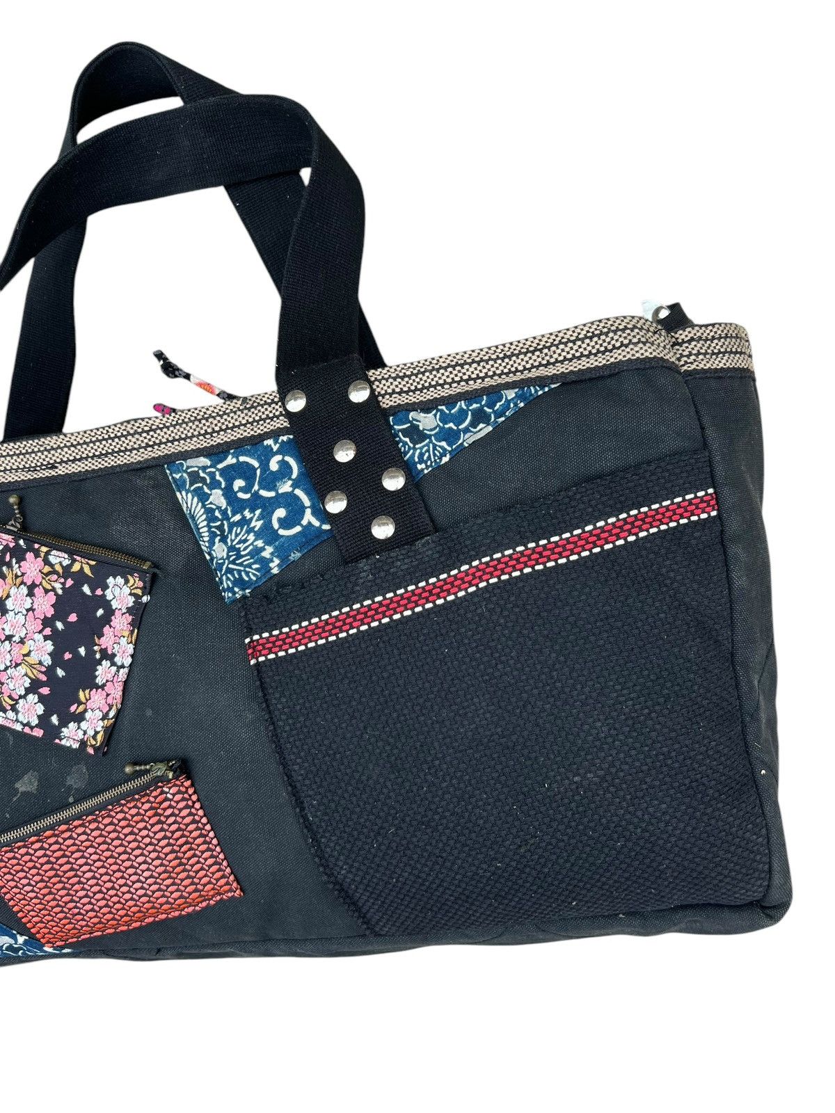 Japanese Brand Vintage U.SA.GI Japan Distress Dirty Faded Canvas Tote Bag Size ONE SIZE - 10 Thumbnail