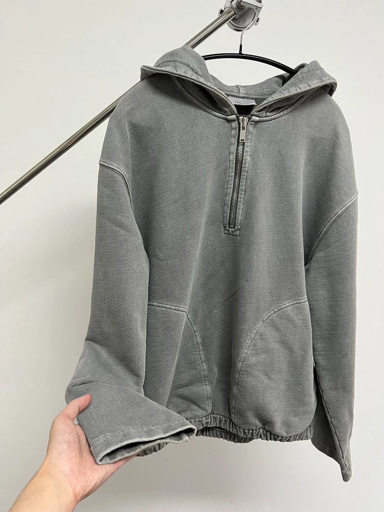 Lemaire lemaire 21fw Half Zip Special Cut Washed Sweatshirt Size US L / EU 52-54 / 3 - 4 Thumbnail