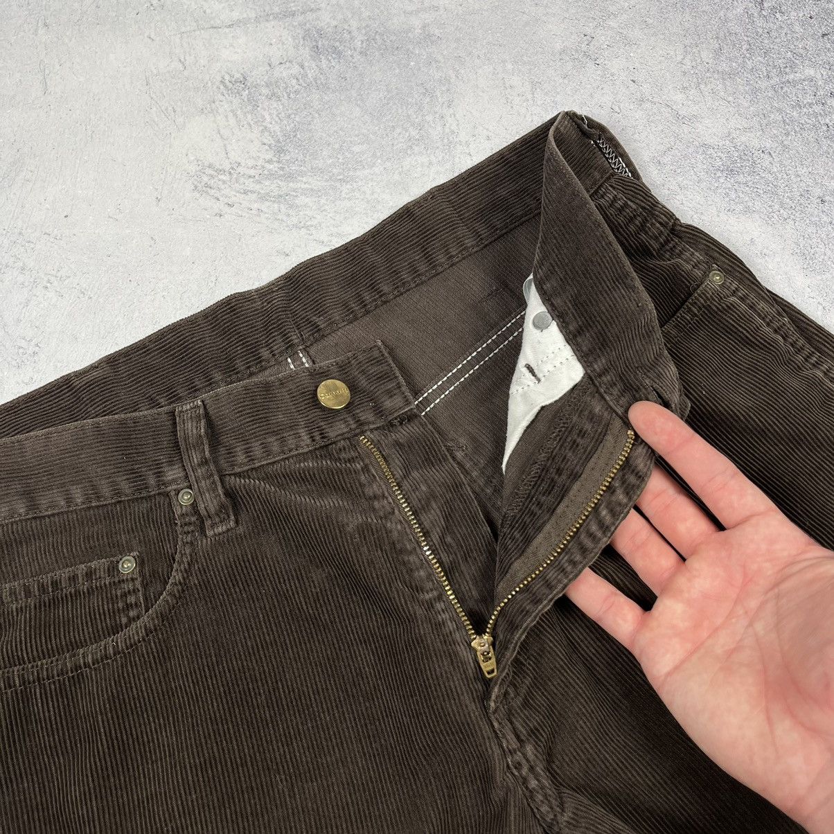 Carhartt Vintage Carhartt brown velvet corduroy western pants 90’s Size US 29 - 11 Thumbnail