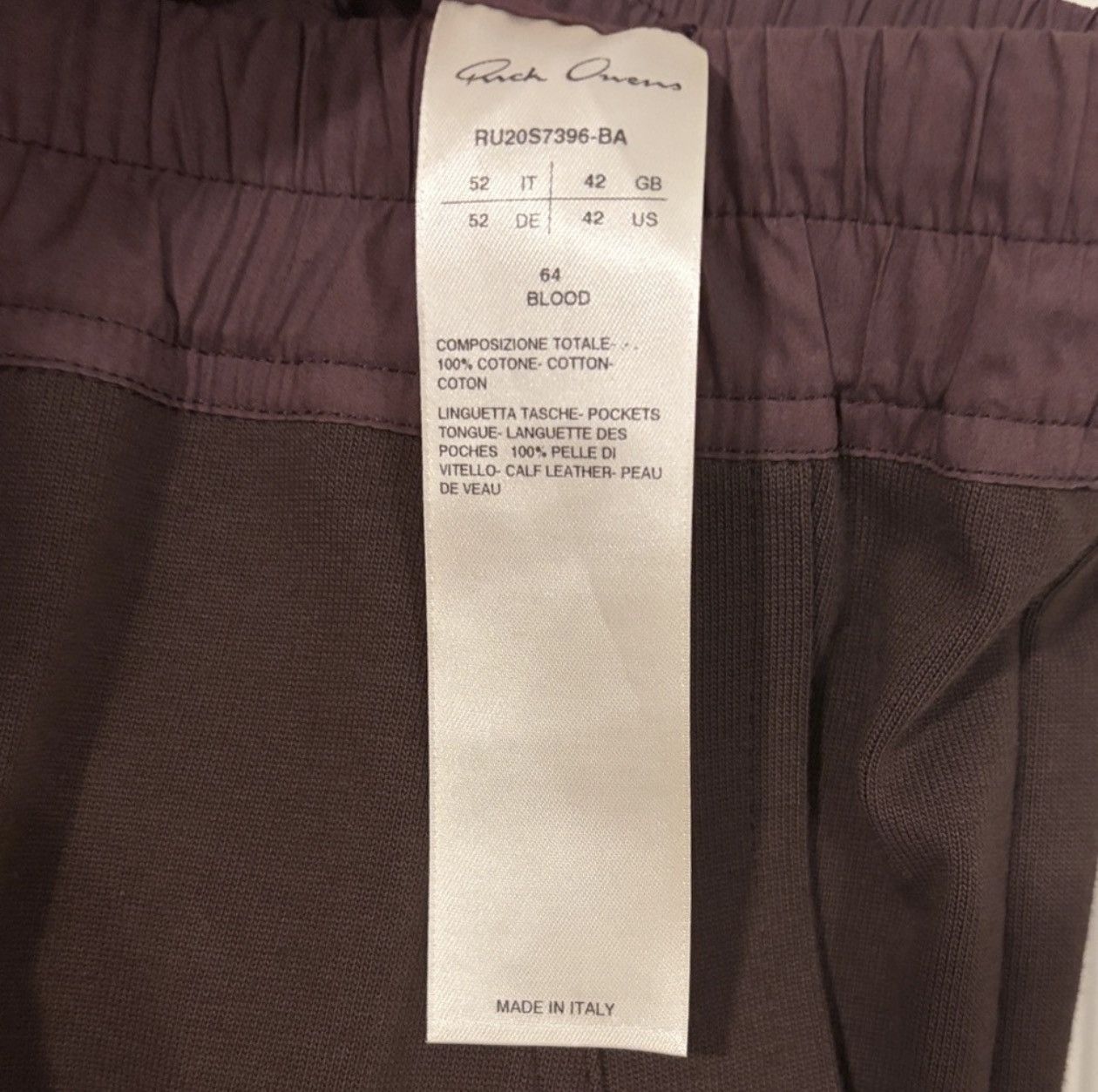 Rick Owens Rick Owens Tecuatl Cargo Jogger in Blood Size US 36 / EU 52 - 11 Thumbnail