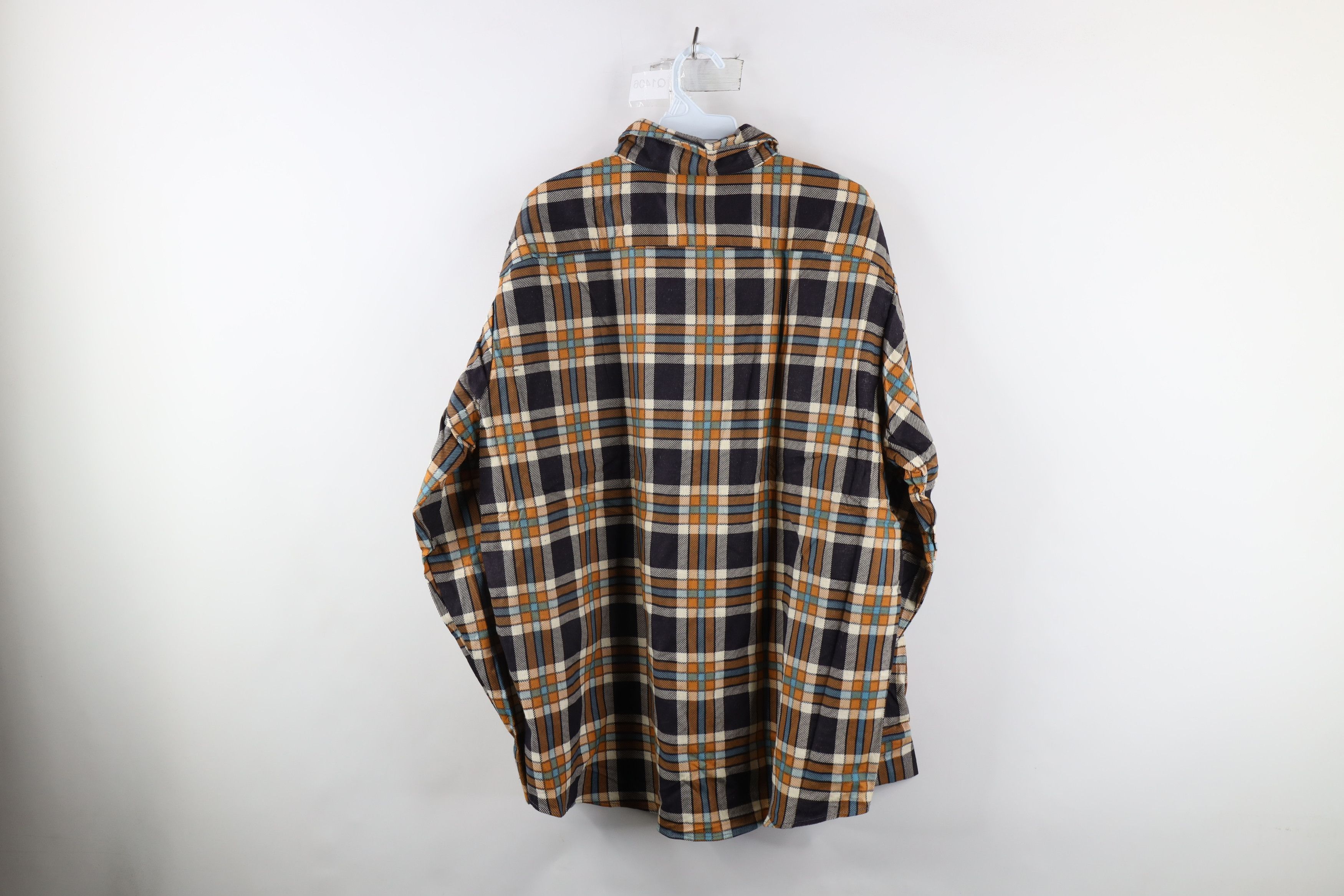 Vintage Deadstock Vintage 70s Streetwear Flannel Button Shirt Plaid Size US XL / EU 56 / 4 - 9 Thumbnail