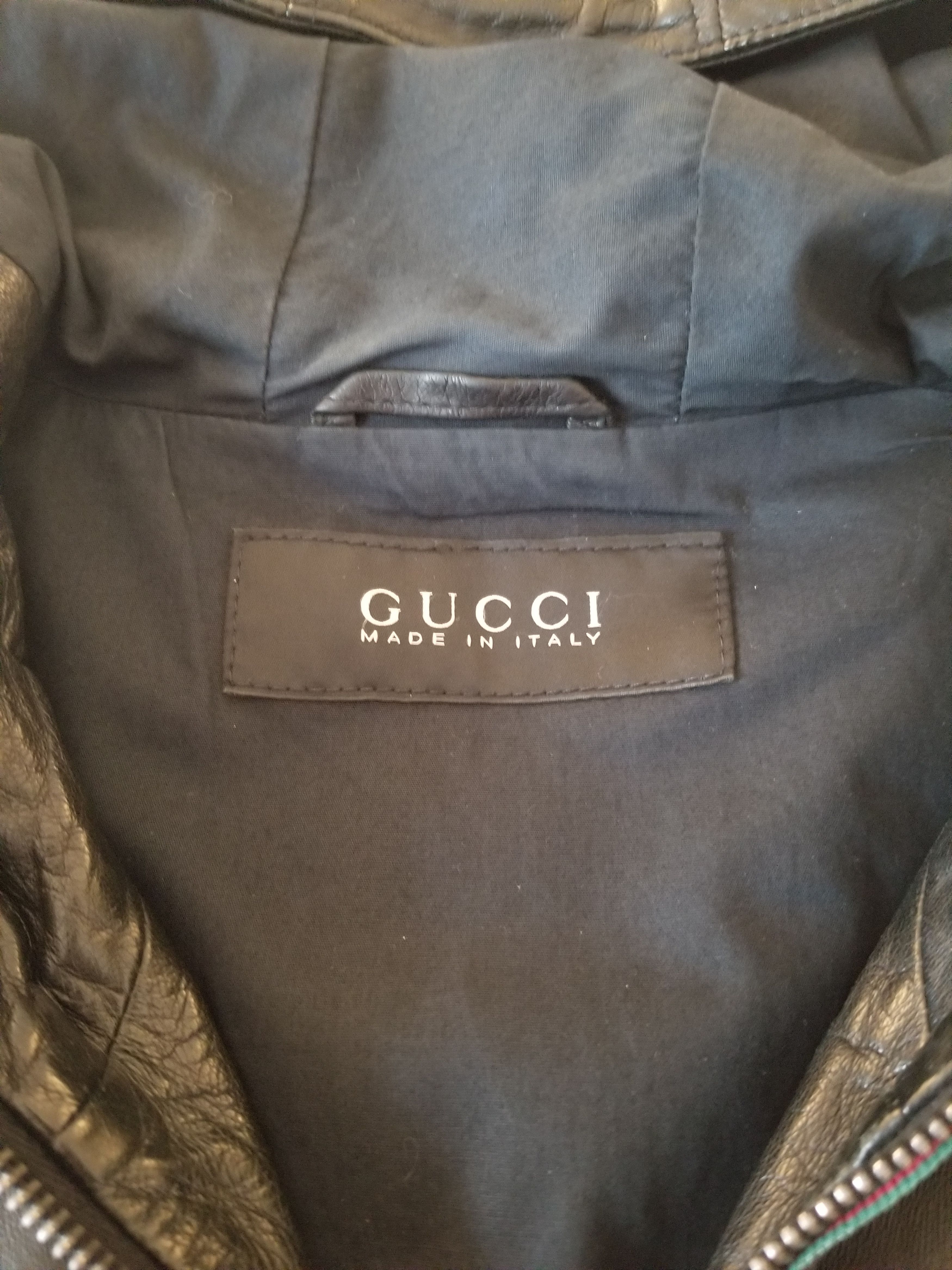 Gucci Gucci Hooded Leather Jacket Size US M / EU 48-50 / 2 - 5 Thumbnail