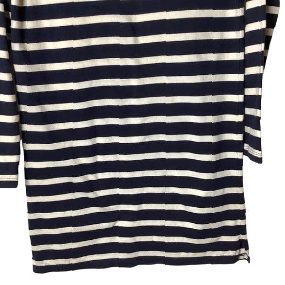 Vintage Denim & Supply Ralph Lauren Denim & Supply Long Sleeve T-Shirt Dress Tunic Womens S Navy White Striped Crew Neck Knee Length Casual Modern 100% Cotton Size S / US 4 / IT 40 - 6 Thumbnail