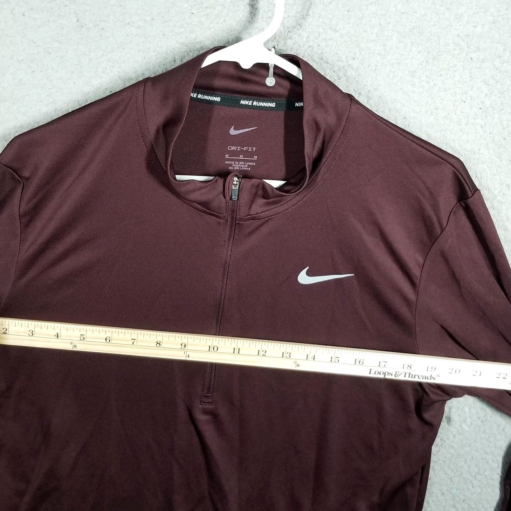 Nike Nike Dri-FIT Pacer Half-Zip Top Men's Medium Running Sports Red Size US M / EU 48-50 / 2 - 7 Thumbnail