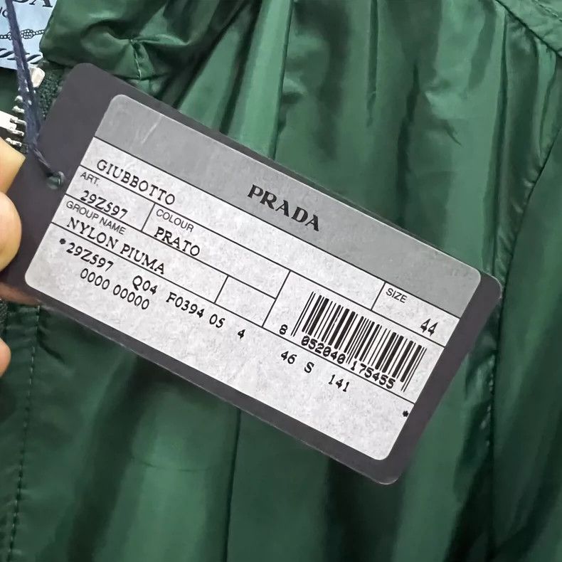 Prada Prada Green triangle logo nylon jacket 2502-Nextarrow Size US S / EU 44-46 / 1 - 8 Thumbnail