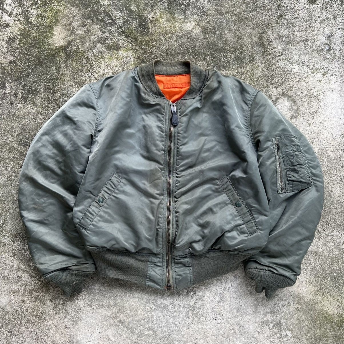 Alpha Industries × Vintage “VINTAGE” INTERMEDIATE MA-1 ALPHA INDUSTRIES BOMBER JACKET Size US L / EU 52-54 / 3 - 1 Thumbnail