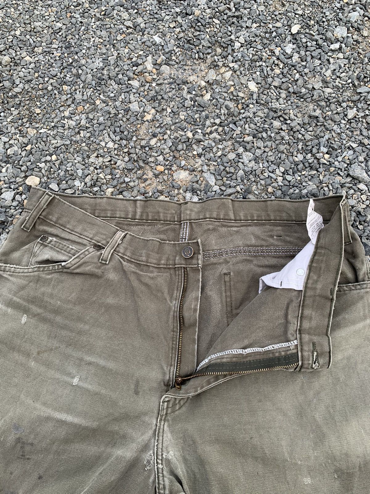 Dickies VINTAGE DICKIES CARPENTER WORKWEAR FADED DISTRESSED DENIM Size US 36 / EU 52 - 14 Thumbnail
