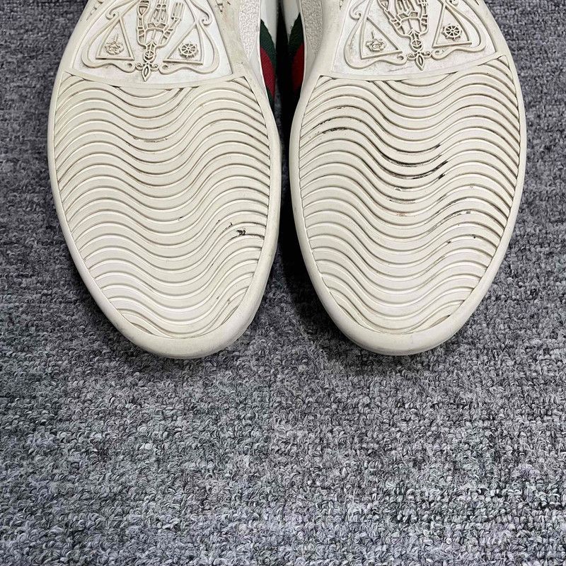 Gucci Gucci Ace Leather Low-Top Sneakers for Men -2508 Size US 8.5 / EU 41-42 - 8 Thumbnail