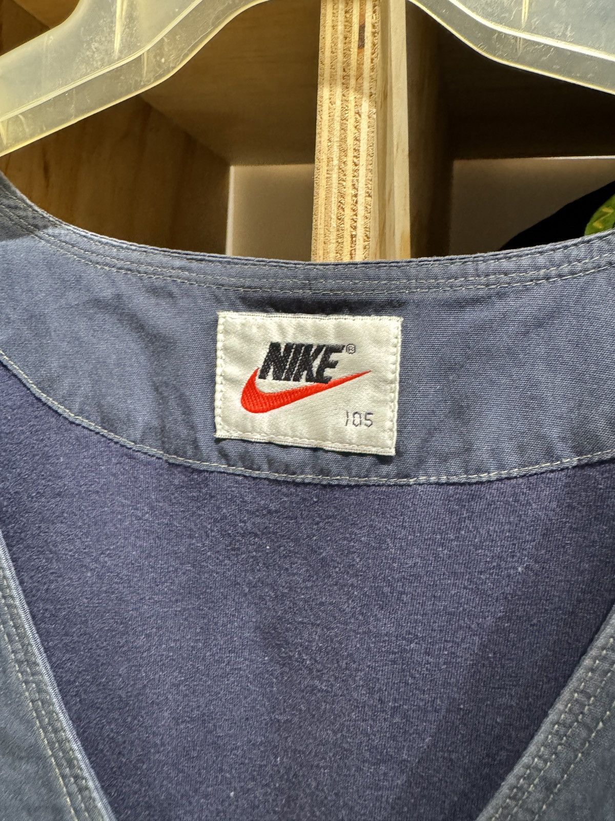 Nike Vintage Nike Big Logo 90's Button Vest Jacket Size US L / EU 52-54 / 3 - 8 Thumbnail
