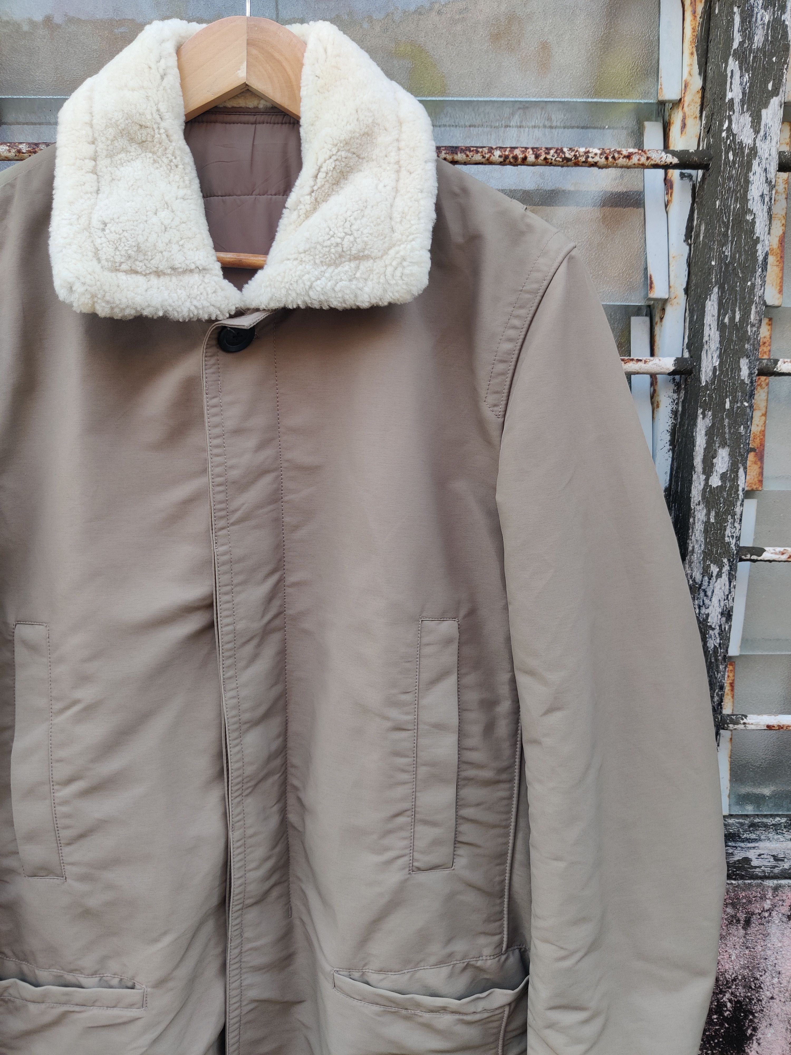 Vintage Vintage DKNY Winter Coat Faux Shearling Collar Jacket Size US M / EU 48-50 / 2 - 3 Thumbnail