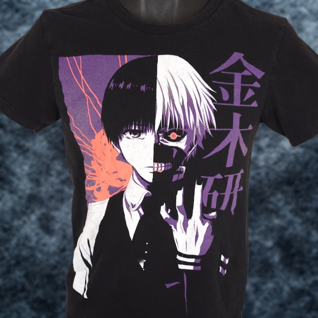 Vintage Tokyo Ghoul T Shirt Small Black Kaneki Japanese Manga Series Anime Mens Size US S / EU 44-46 / 1 - 1 Thumbnail