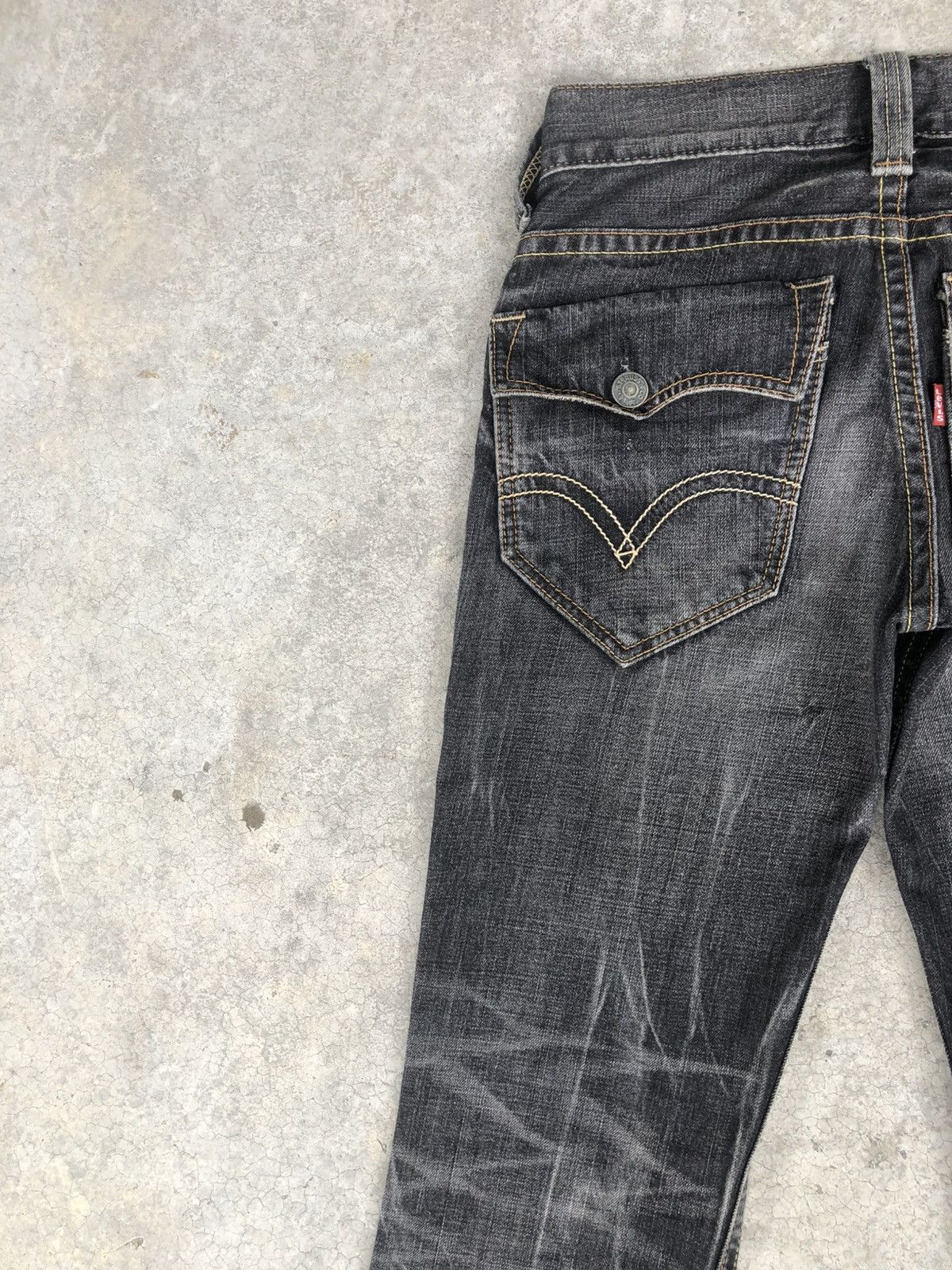 If Six Was Nine Levis 507 Flared Jeans Bootcut Distressed Denim Size US 30 / EU 46 - 9 Thumbnail