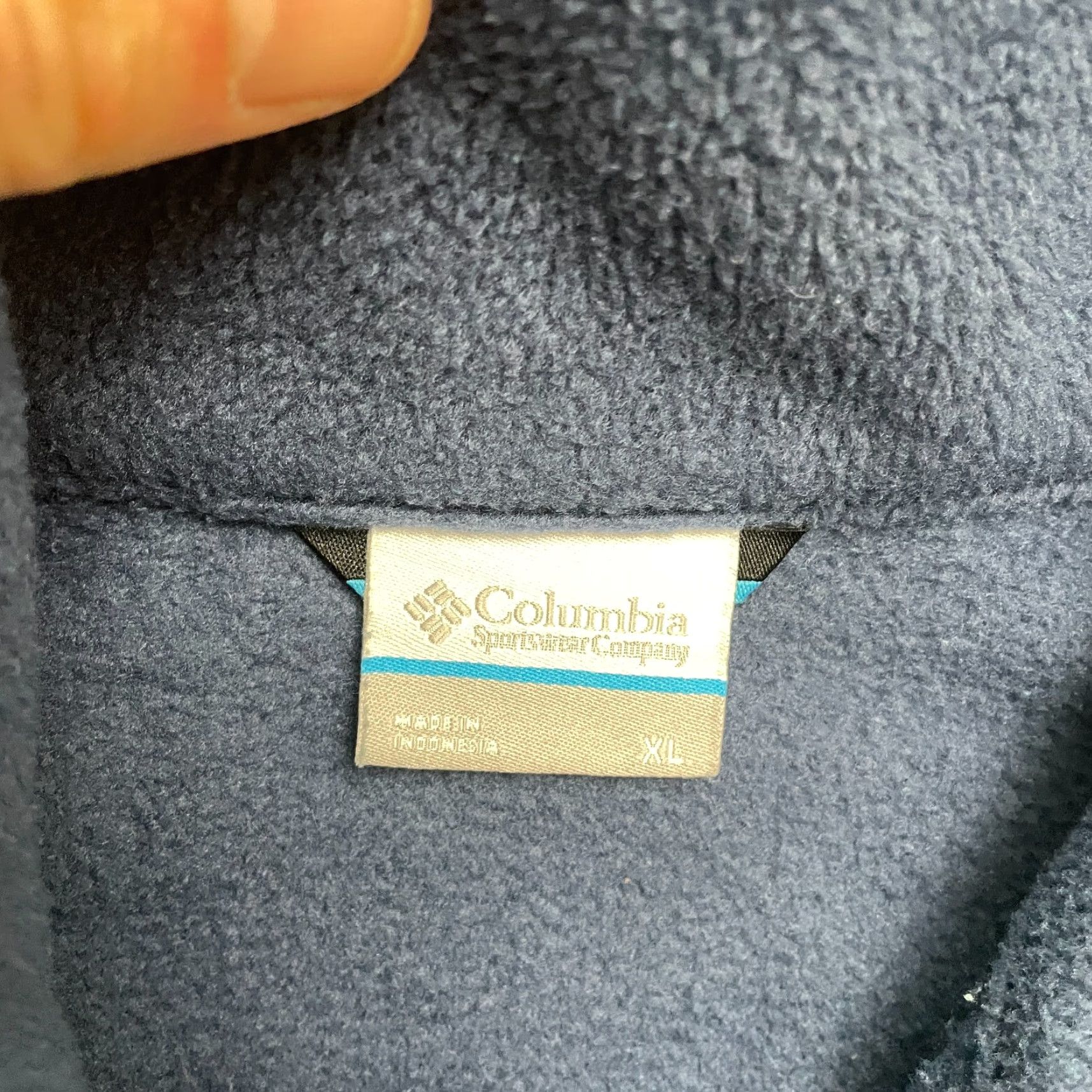 Vintage Columbia Steens Mountain Fleece Vest Mens XL Blue Black Full Zip Outdoor Hiking Vest Jacket Size US XL / EU 56 / 4 - 4 Thumbnail