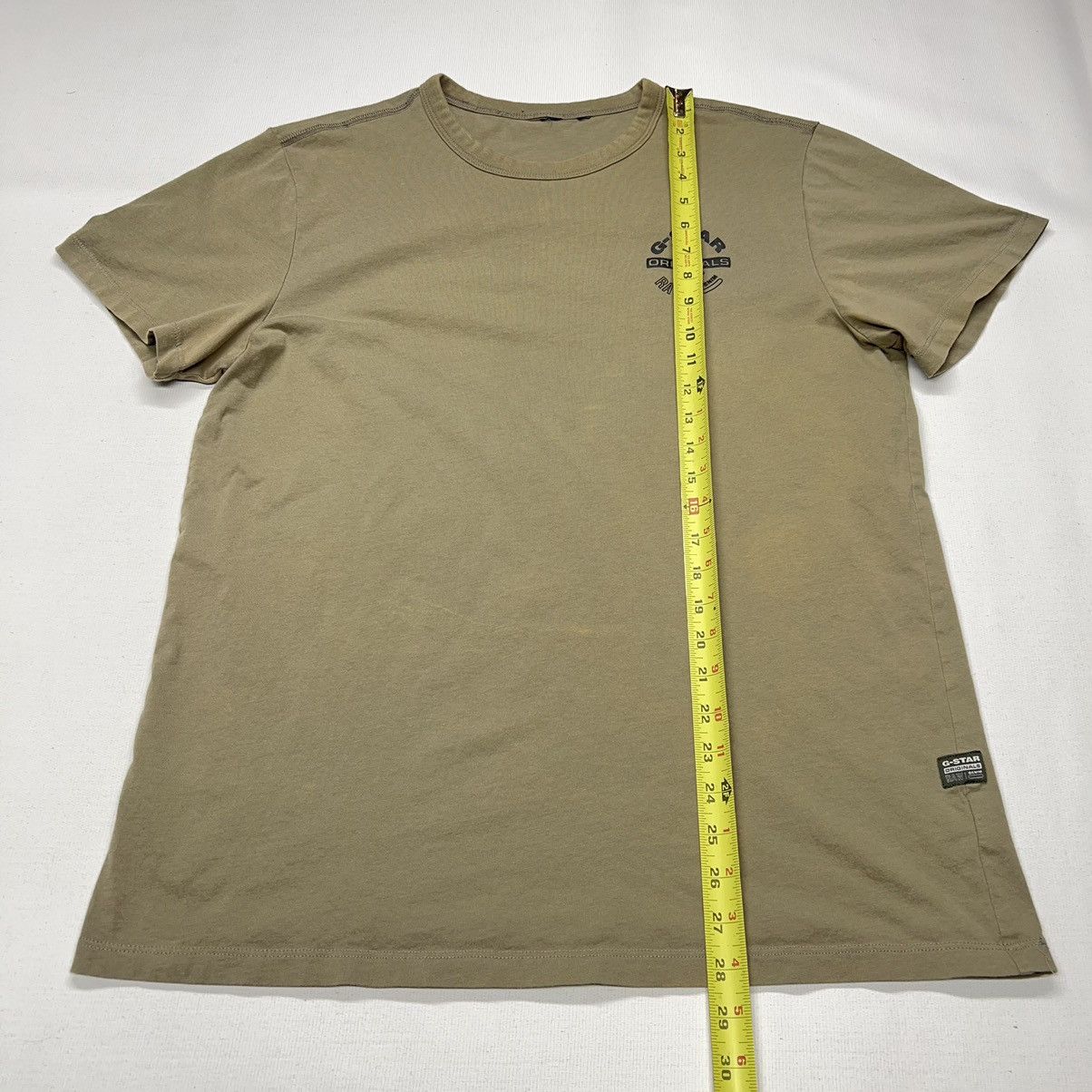 G-Star G Star Tee Shirt Green Logo Olive Raw Denim Originals Army Size US M / EU 48-50 / 2 - 15 Thumbnail