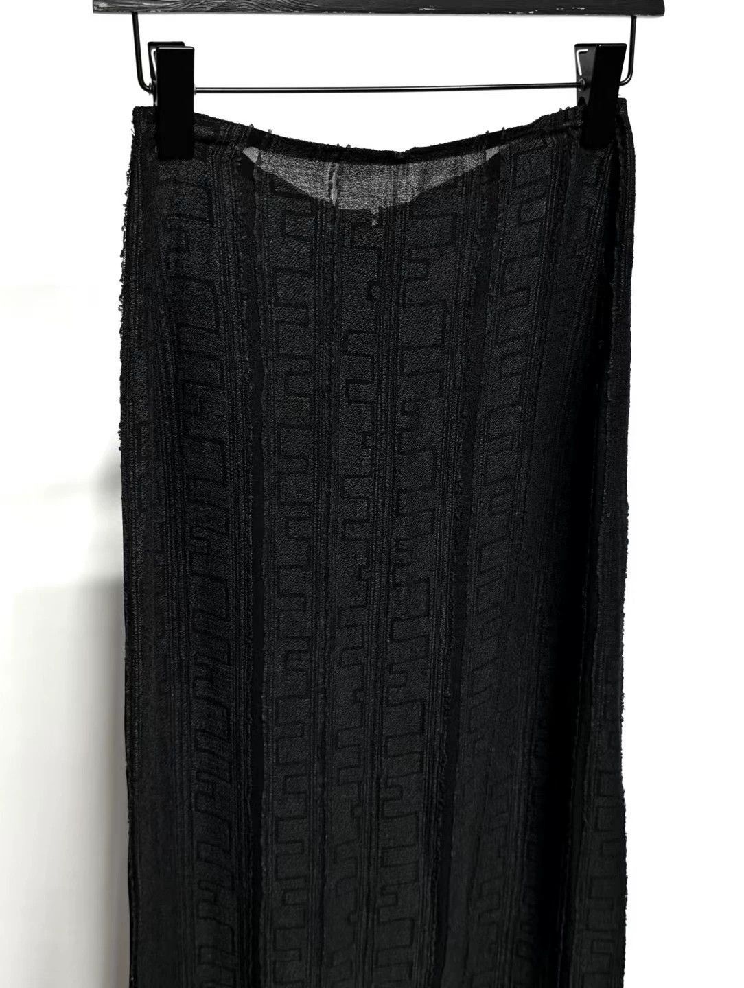 Yohji Yamamoto Yohji Yamamoto 1996ss Rayon Skirt Vintage Geo Details Size 24" / US 00 / IT 34 - 5 Thumbnail