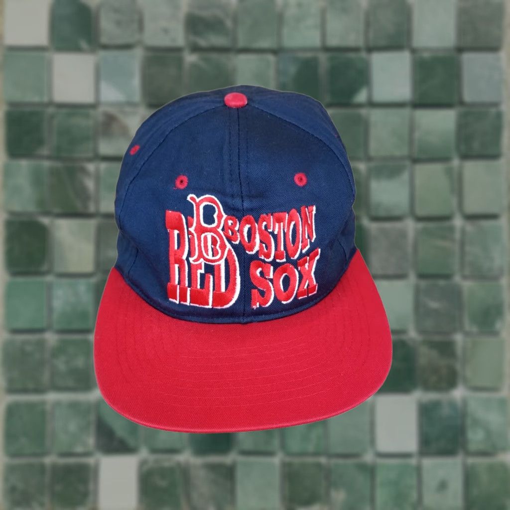 Undefeated VINTAGE Boston Red Sox MLB Baseball Snapback Cap Hat Men One Size Blue Cotton Adjustable Undefeated Shirt? Size ONE SIZE - 1 Thumbnail