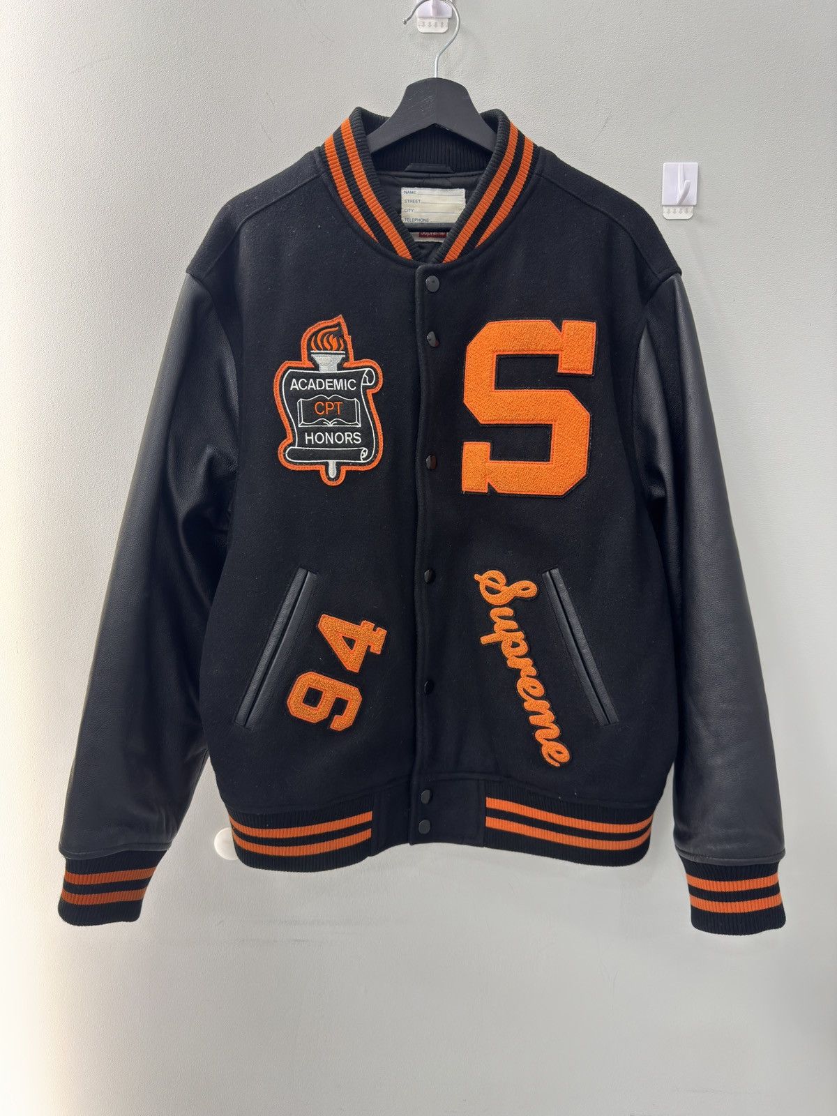 Supreme Supreme Supreme Team Orange Varsity Jacket Size US L / EU 52-54 / 3 - 1 Thumbnail