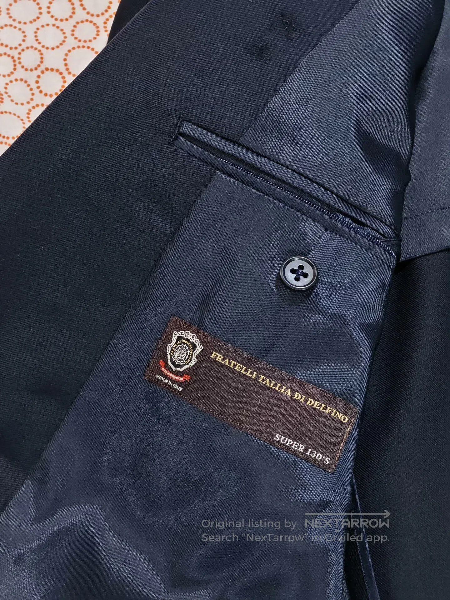 Tallia Italian Custom Wool Suit Jacket. Size US M / EU 48-50 / 2 - 8 Thumbnail