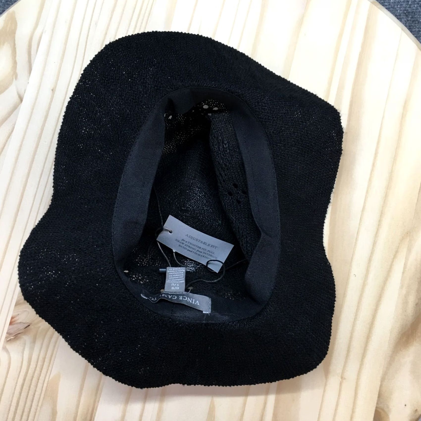 Vince Camuto Vince Camuto Panama Hat Womens Black One Size Adjustable Polyester Panama Hat Ladies Black One Size Size ONE SIZE - 7 Thumbnail