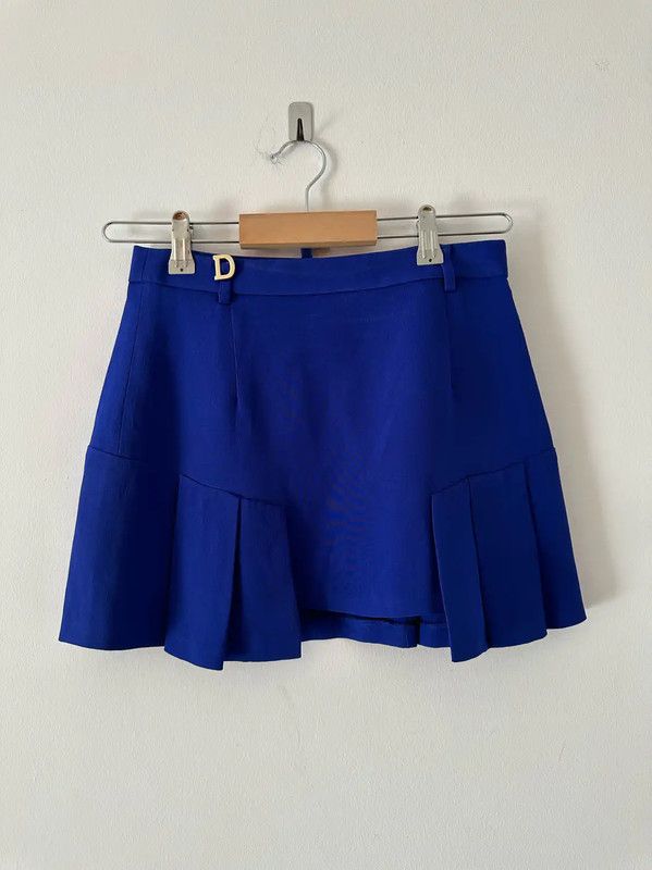 Dsquared2 DSQUARED2 Blue Polyester Flared Skirt 0089 Size 28" / US 6 / IT 42 - 1 Thumbnail