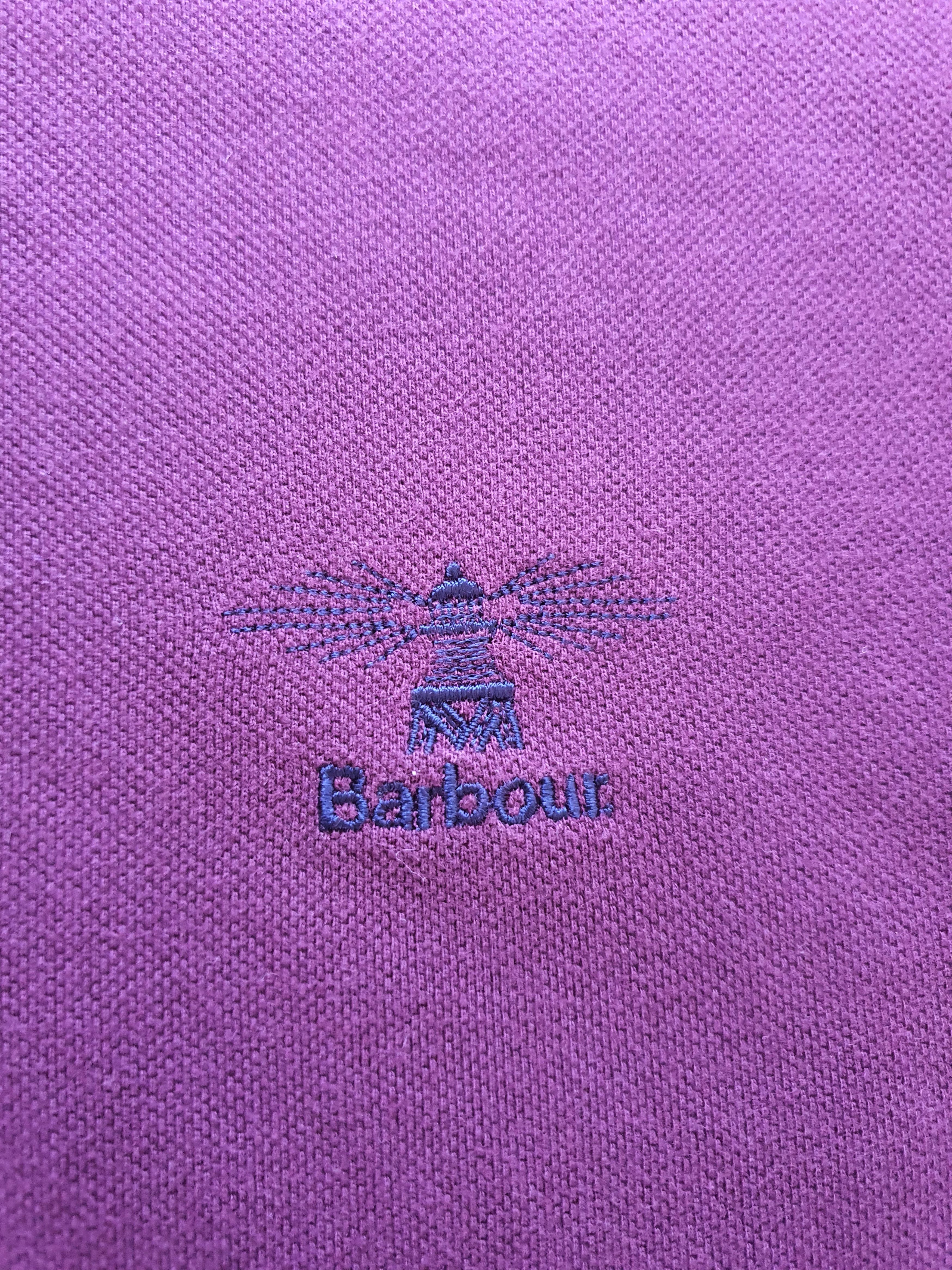 Barbour Long Sleeve Polo Shirt - AW 2015 - Purple - Sz M Size US M / EU 48-50 / 2 - 5 Thumbnail