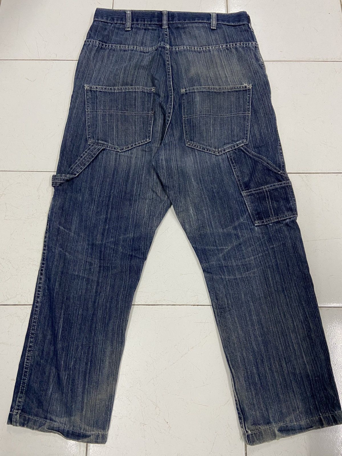 Japanese Brand JUNGLE STORM DROP CROTH CARPENTER DENIM JEANS Size US 30 / EU 46 - 1 Thumbnail