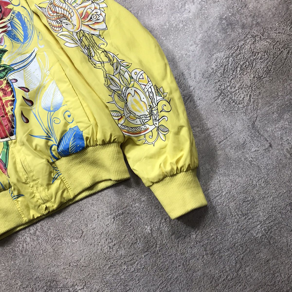 Vintage Vintage Y2K Ed Hardy Bomber Jacket Graphic Streetwear Slim M Size M / US 6-8 / IT 42-44 - 6 Thumbnail