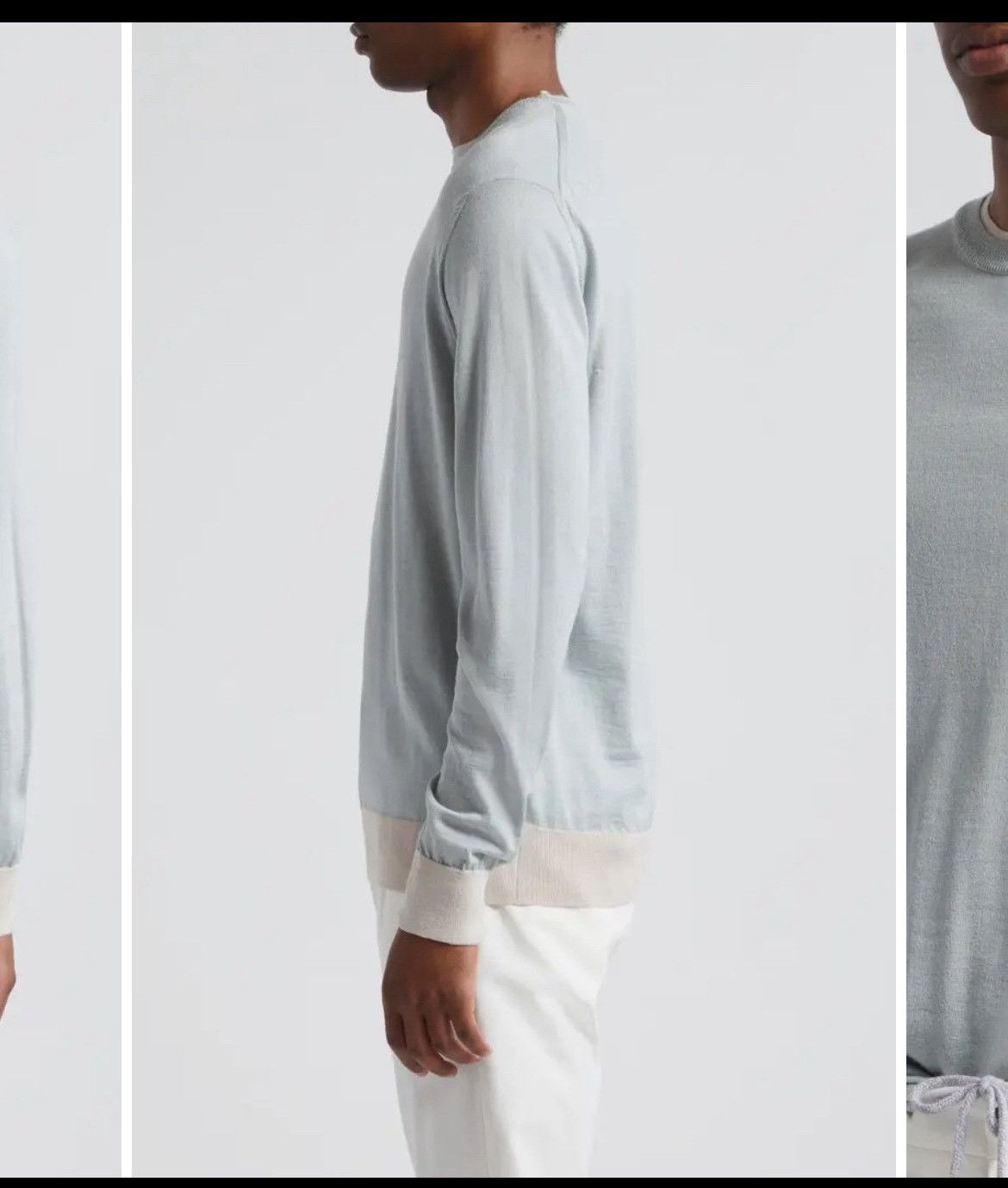 Eleventy Merino Wool & Silk Crewneck Sweater Size US S / EU 44-46 / 1 - 3 Thumbnail