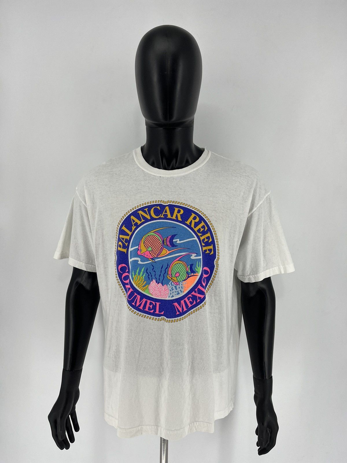 Other Vintage Cozumel Mexico Shirt 2XL White Palancar Reef Fish Size US XL / EU 56 / 4 - 3 Thumbnail
